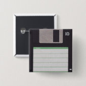 diskette vierkante button 5,1 cm (Voorkant /achterkant)