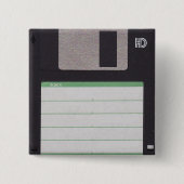 diskette vierkante button 5,1 cm (Voorkant)