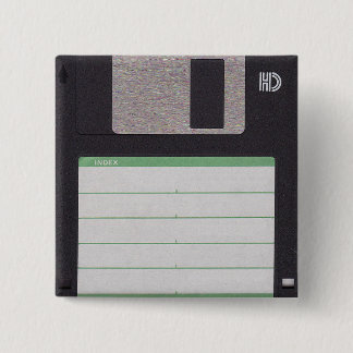 diskette vierkante button 5,1 cm