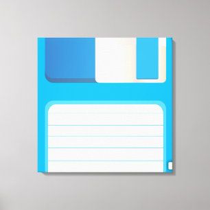 Diskettes voor diskettes canvas afdruk