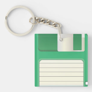 Diskettes voor diskettes sleutelhanger