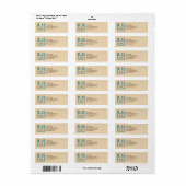 Diskettestation Retro Style Monogram Retouradres Etiket (Full Sheet)