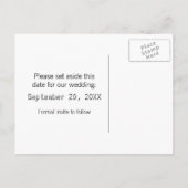 Diskettestation Sla het Briefkaart Datum op, grijs (Achterkant)