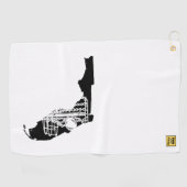 Diskgolf Florida - handdoek voor je diskgolf-tas. (Horizontaal)