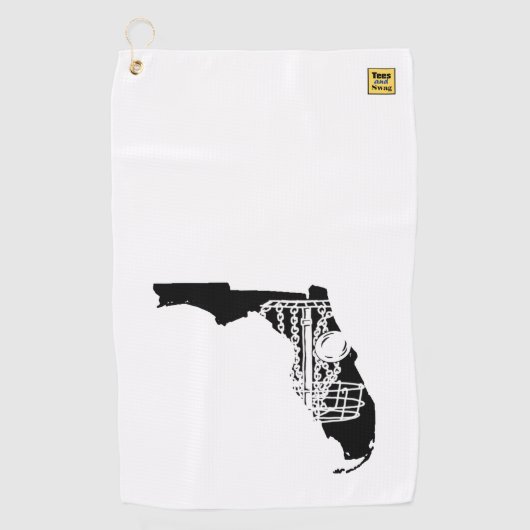Diskgolf Florida - handdoek voor je diskgolf-tas. (Voorkant)