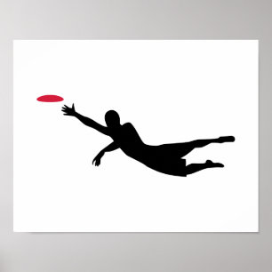 Diskgolf frisbee poster