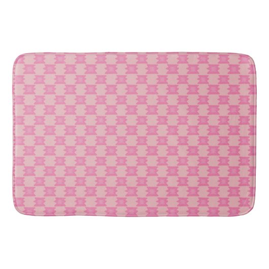 Dismal Pink Bath Mat Southwestern Western Boho (Voorkant)