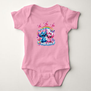 Disney baby bodysuits stitch cartoon schattig