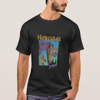 Disney Hercules Hydra Strijd Retro Klassieke Film  T-shirt
