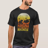 Disney Lion King Hakuna Matata Retro Distressed Gr T-shirt (Voorkant)