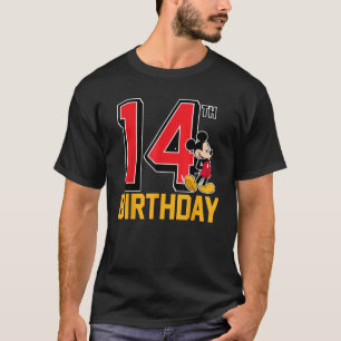 Disney Mickey 14th Birthday Standaard T-shirt