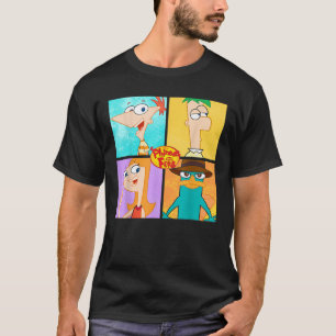 Disney Phineas en Ferb karakter box up T-shirt