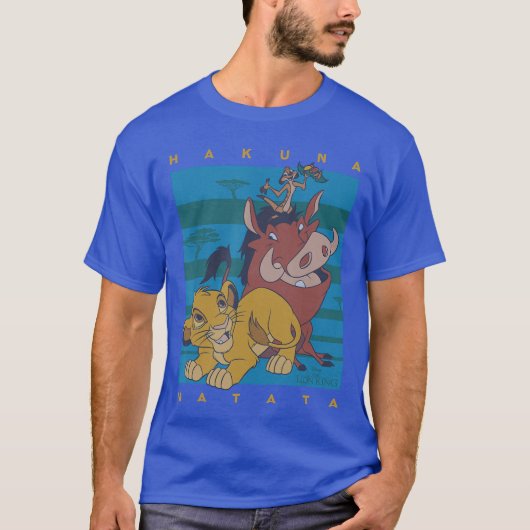 Disney The Lion King Hakuna Matata Squad Retro T-shirt (Voorkant)