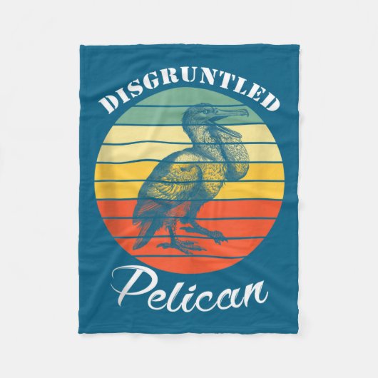 Disntled Pelican Funny Quote Tank Top  Fleece Deken (Voorkant)