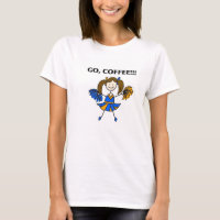 Disparaissent, le café ! T-shirt de pom-pom girl