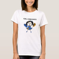 Disparaissent, le café ! T-shirt de pom-pom girl