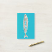 Disparaissent les notes de post-it de poissons (Sur un bureau)