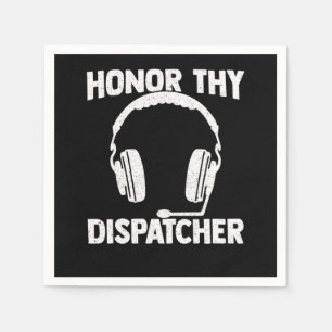 Dispatcher 911 Thin Gold Yellow Line Servet
