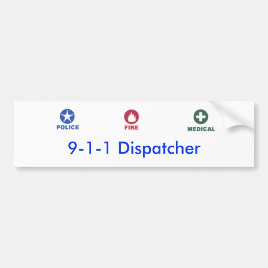 Dispatcher Bumpersticker (Voorkant)