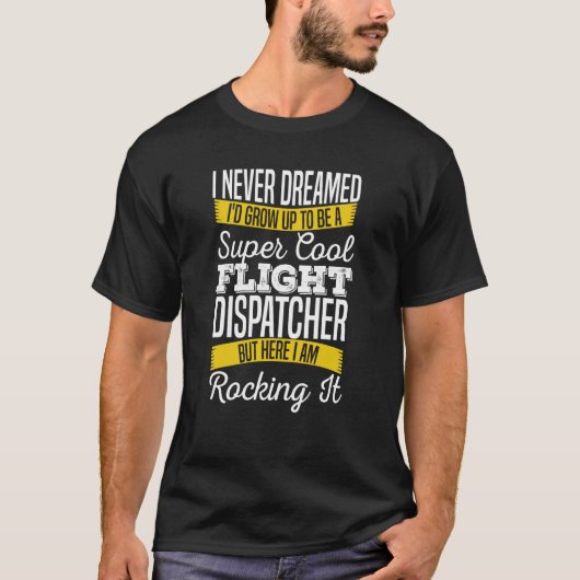 Dispatcher Cool Thin  Police Emergency Flight Disp T-shirt (Voorkant)