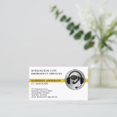 Dispatcher Emergency Services aangepaste Logo QR-c Visitekaartje (Staand voorkant)