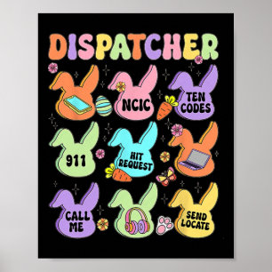 Dispatcher Pasen Lief Konijn Coquette Cowgirl Oost Poster
