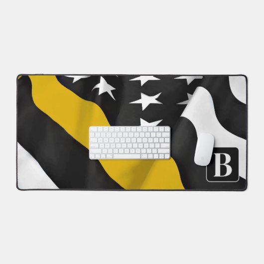 Dispatcher Thin Gold Line Personnalisé Monogramme (Clavier et souris)