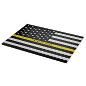 Dispatcher Thin Yellow Line American Flag Name Snijplank (Hoek)