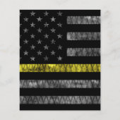 Dispatcher Thin Yellow Line Flag Flyer (Voorkant)