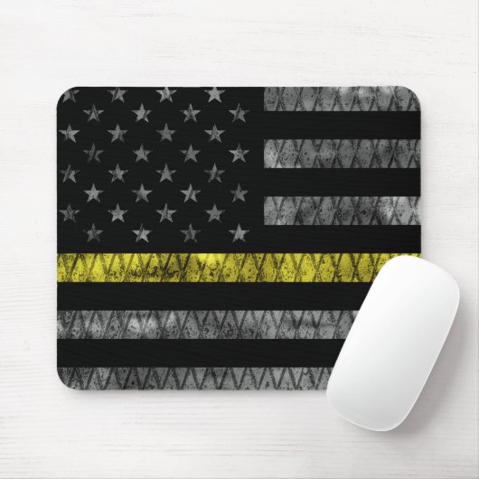 Dispatcher Thin Yellow Line Flag Muismat (Met muis)