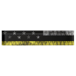 Dispatcher Thin Yellow Line Flag Naambordje