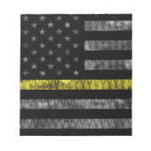 Dispatcher Thin Yellow Line Flag Notitieblok (Voorkant)