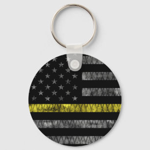 Dispatcher Thin Yellow Line Flag Sleutelhanger