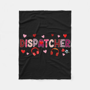 Dispatcher Tools Valentijnsdag Luipaard Cute Hear Fleece Deken