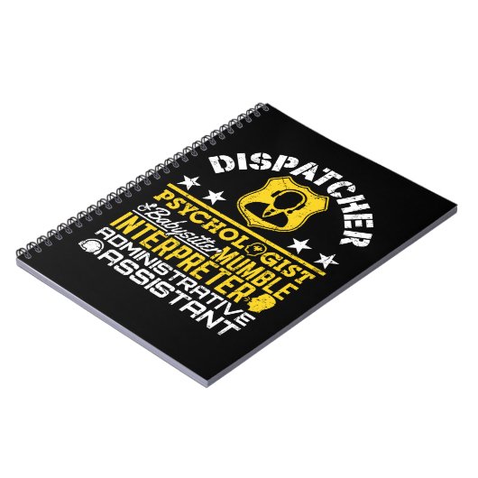Dispatcher Unofficial Roles Funny 911 Dispatch Notitieboek (Linkerzijde)