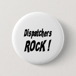 Dispatchers Rock! Knoop Ronde Button 5,7 Cm