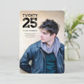 Display Afstuderen 2025 Fotoaankondiging Kaart (Staand voorkant)