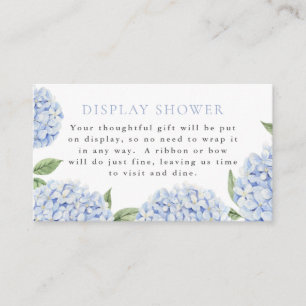 Display Bruiloft, Blauwe Hortensia Informatiekaartje