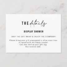 Display Douche Insert & Cadeaubijsluiter | Medium