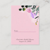 Display Douche Pretty Wildflower Gazon Cadeau Labe Informatiekaartje (Achterkant)