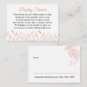 Display Douche Roos Goud Botanisch Wit Informatiekaartje (Voorkant / Achterkant)