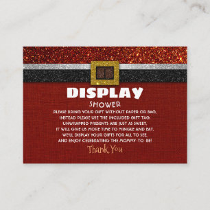 Display Douche Santa Baby Informatiekaartje