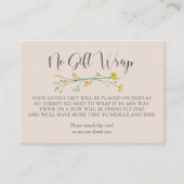 Display Douche Wildflower Charm Geen cadeauverpakk Informatiekaartje (Voorkant)