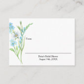 Display Douche  Wildflower Meadow Gift Label Informatiekaartje (Achterkant)