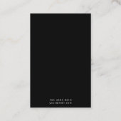 Display Earring Black Color Visitekaartje (Achterkant)