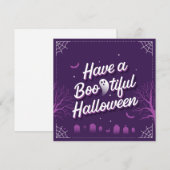 Disposer d'une belle carte plat Halloween (5.25x5. (Devant / Derrière)