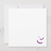 Disposer d'une belle carte plat Halloween (5.25x5. (Dos)