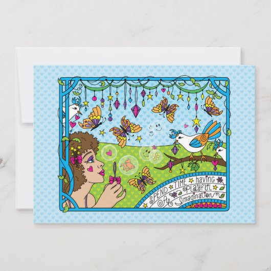 Disposer D'Une Carte Plat Imagination_Flat 7"x5" (Devant)