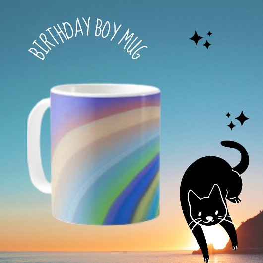 Disposition esthétique colorée Motif de café Mug