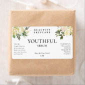 Disposition florale blanche douce Face Étiquettes  (En situation)